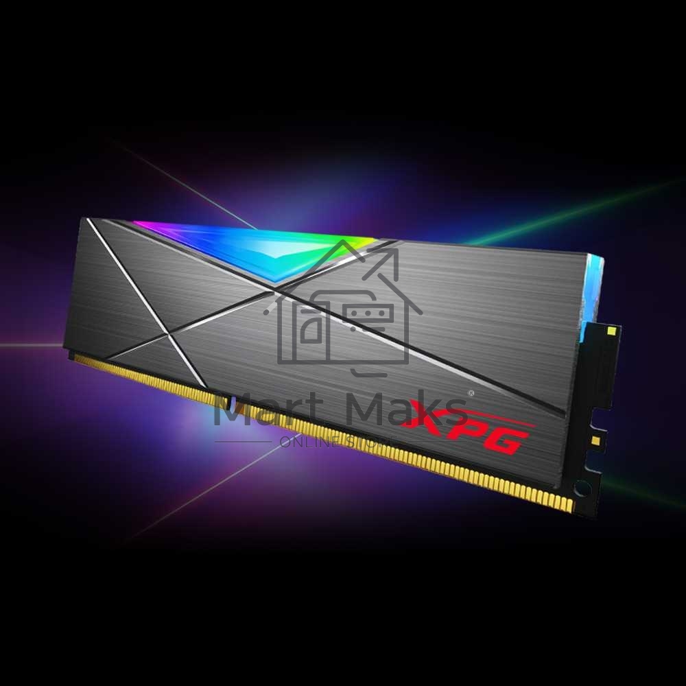 Оперативная память XPG Spectrix D50 RGB, 32GB (2x16GB), DDR4, 3600MHz, CL18, UDIMM, RGB, с радиатором, серый