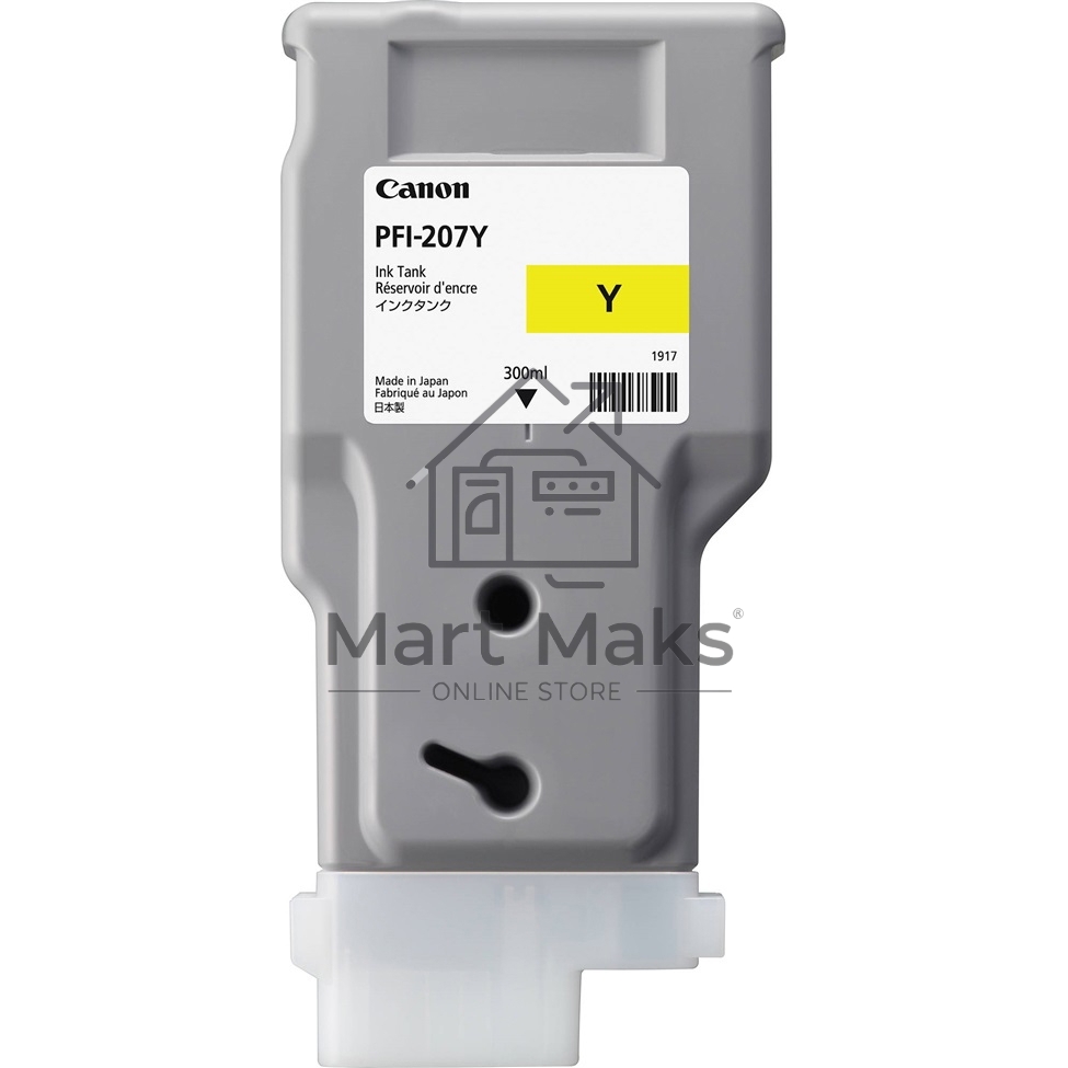 Картридж струйный Canon PFI-207 Y желтый для для iPF680/685/780/785 300ml (8792B001)
