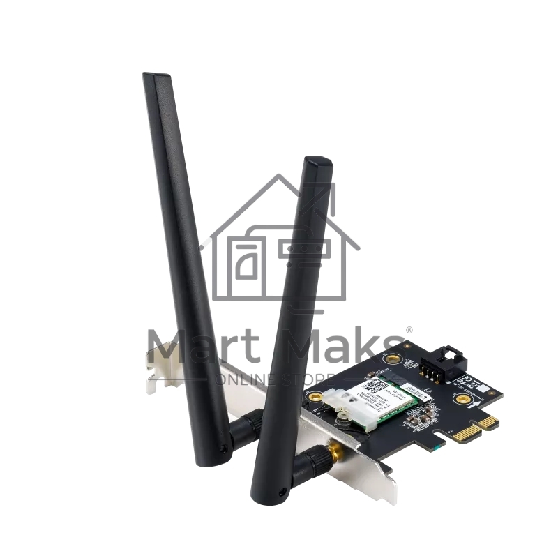 Сетевой адаптер ASUS PCE-AX1800 WIFI 802.11ax, 2402 + 574Mbpsб PCI-E Adapter, 2 антенны; 90IG07A0-MO0B00