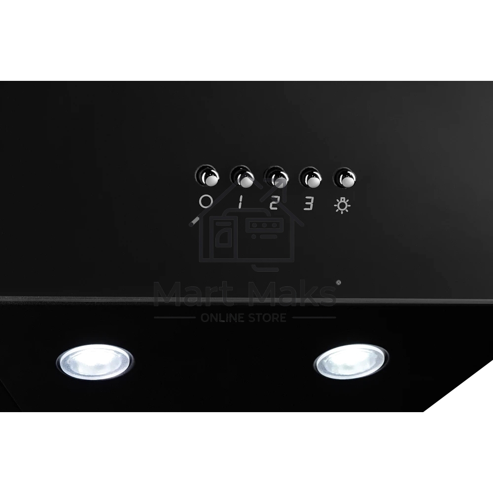 Вытяжка наклонная Monsher LEA 60 Noir черная, 59.5 см, 1400 куб. м/ч, 56 дБ