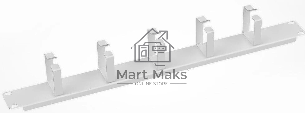 Кабельный органайзер горизонтальный Sysmatrix SA 0020.014 односторонний кольца 1U шир.:19