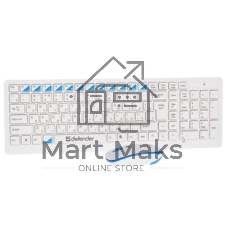 Комплект клавиатура+мышь Defender Skyline 895 беспроводной, USB, 2000 DPI, белый