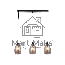 Светильник Ambrella light TR3537/3 BK/SM/FR черный/дымчатый/белый матовый E27/3 max 40W 640*120*820