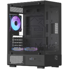 Корпус Formula Crystal Z1CM Plus AR v2 черный без БП mATX 5x120мм 1xUSB3.0 audio bott PSU