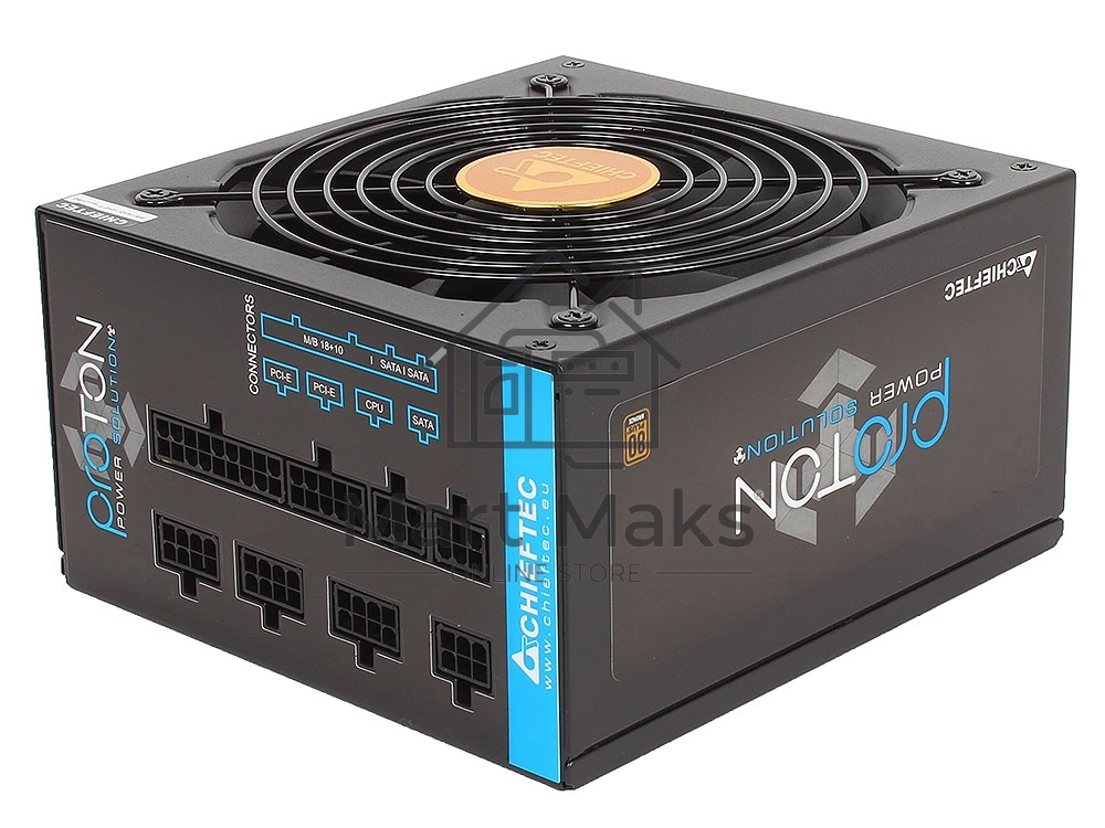 Блок питания Chieftec BDF-750C, 750Вт 80 PLUS Bronze, 140мм, модульный, черный