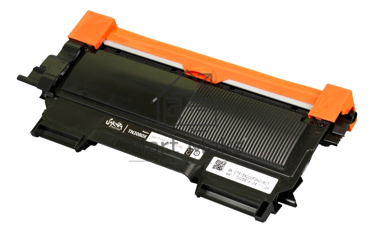 Картридж лазерный Sakura TN2080X для Brother HL-2130R, DCP-7055R, черный, 2600 к.
