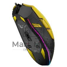 Мышь проводная A4Tech Bloody W70 Max желтый/черный, 10000 dpi, USB, кнопки - 9