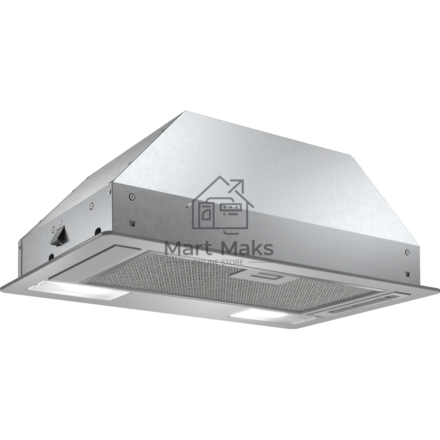 Вытяжка встраиваемая Bosch DLN52AC70 нержавеющая сталь, 53.4 см, 302 куб. м/ч, 54 дБ