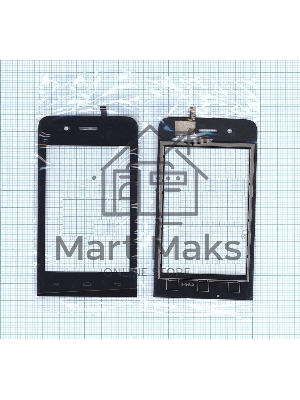 Сенсорное стекло (тачскрин) для Explay Easy черное