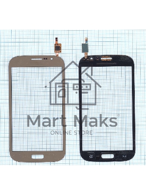 Сенсорное стекло (тачскрин) для Samsung Galaxy Grand Neo Duos GT-I9060 золотистое