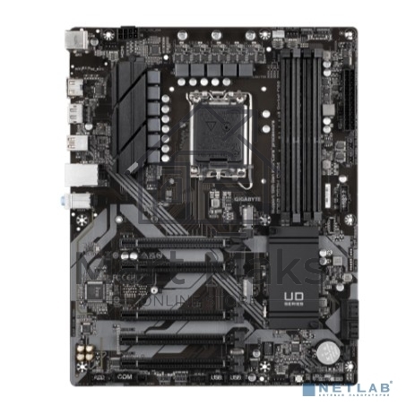 Материнская плата Gigabyte B760 DS3H DDR4, LGA 1700, Intel B760, 4xDDR4, 4xSATA, 2xM.2, 1xPCIe 4.0 x16, 4xPCIe 3.0 x1, 1xHDMI, 1xDP, 1x 1Gb LAN, 1xUSB 3.2 Gen 2, 1xUSB 3.2 Gen 2x2, 4xUSB 2.0, 3x3.5 мм, 7.1, ATX