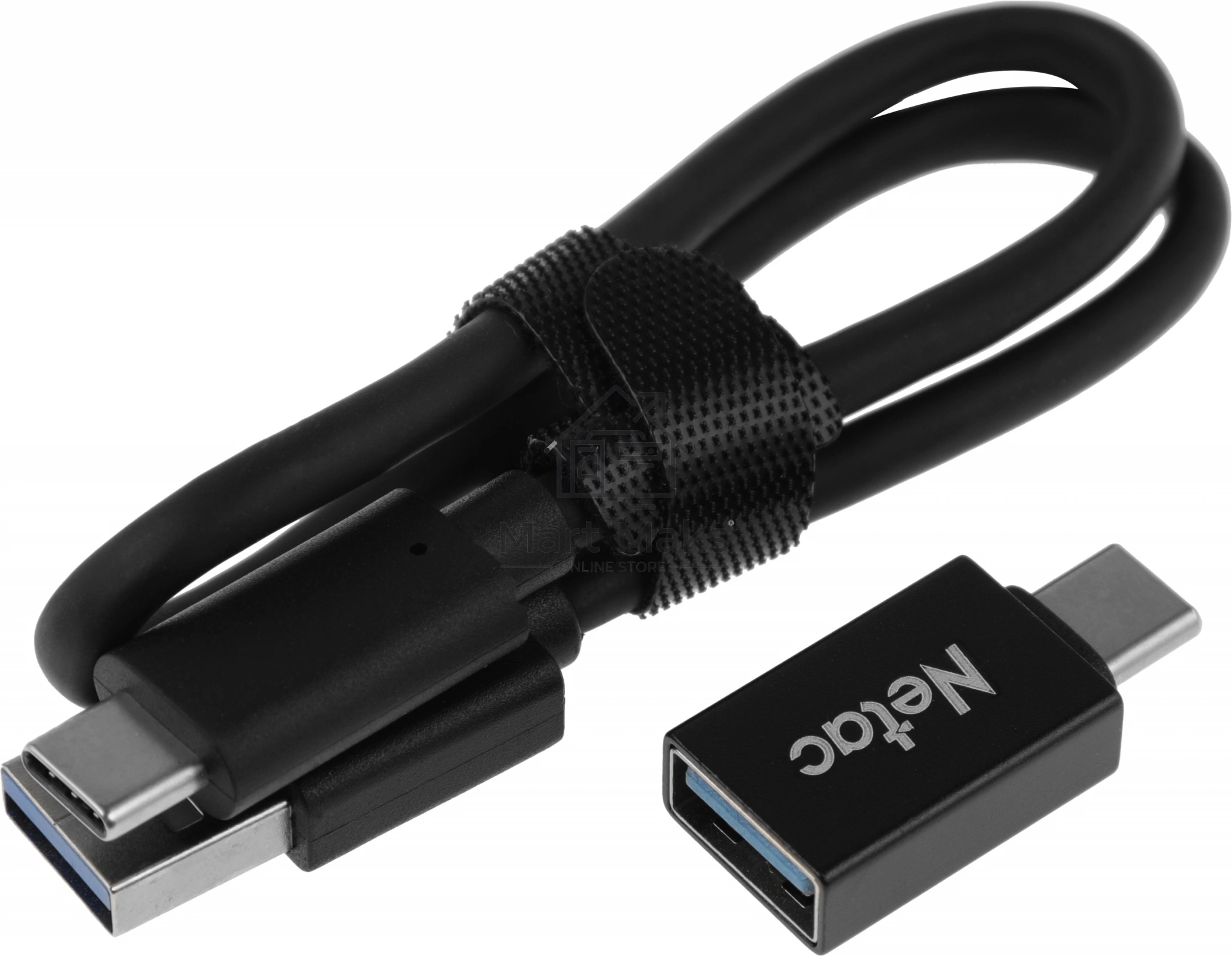 Накопитель SSD External Netac 2.0Tb Z SLIM <NT01ZSLIM-002T-32BK> (USB3.2, up to 520/480MBs, 100х29.5х9mm, Black)