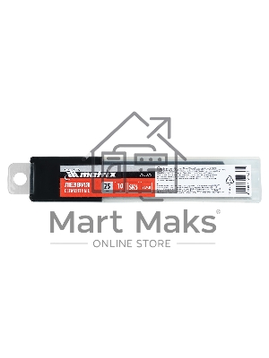 Лезвия Matrix 25 мм, сталь SK5, черный, 10 шт