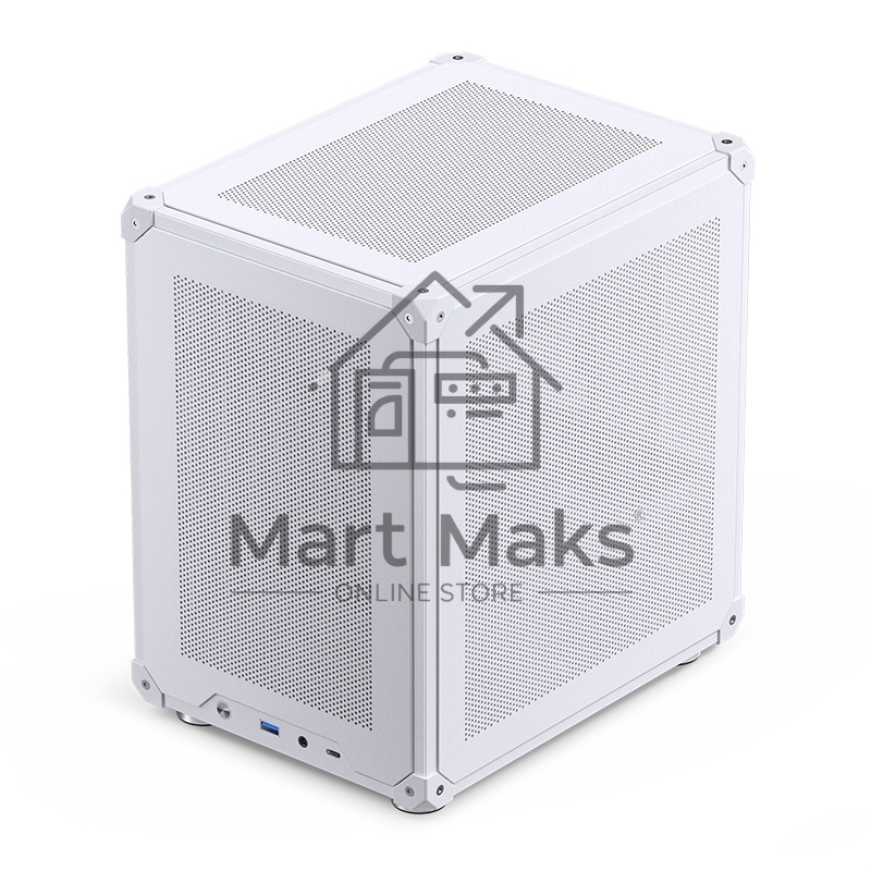 Корпус без блока питания Case JONSBO C6-ITX, Micro-Tower, no fan, 1xUSB-A 3.0 + 1xUSB-C 3.1, mDTX, mITX White