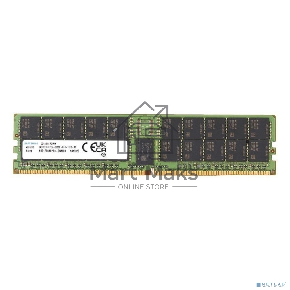 Оперативная память Samsung, DDR5, 64Gb (1x64GB), 5600MHz, CL46, ECC, RDIMM, OEM