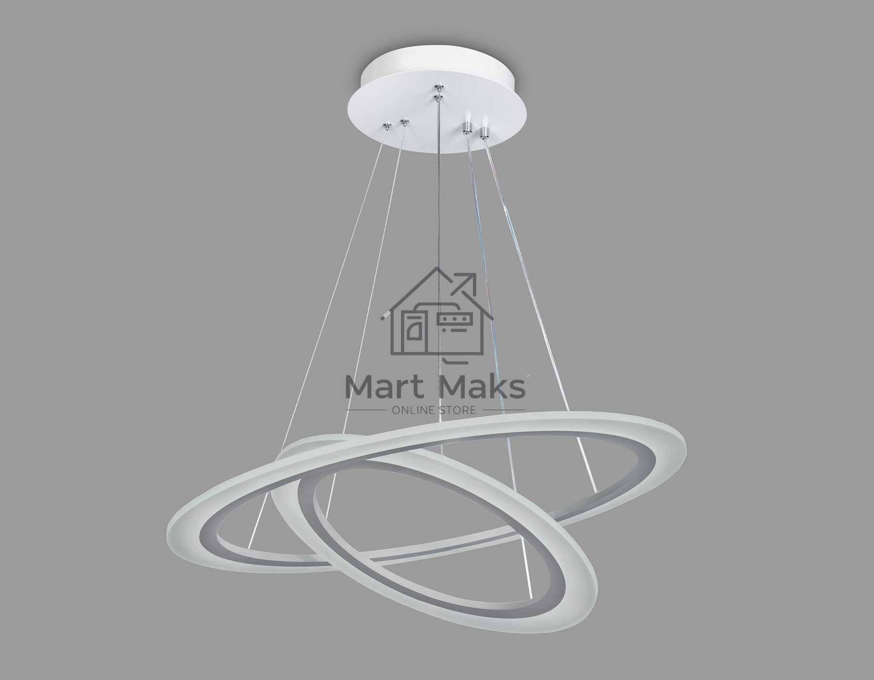 Светильник Ambrella light FA4355/2 WH белый 78W 3000K/4200K/6400K D580*670 (ПДУ РАДИО 2.4G)