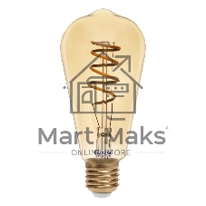 Филаментная светодиодная лампа General GLDEN-ST64SS-7-230-E27-2700 1/5/20 Золотая