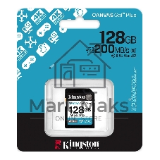 Флеш карта SDXC 128Gb Kingston SDG4/128Gb Canvas Go! Plus w/o adapter