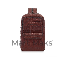 Рюкзак слинг мужской The Bridge Ludovico 053126LZ/1A коричневый натур.кожа