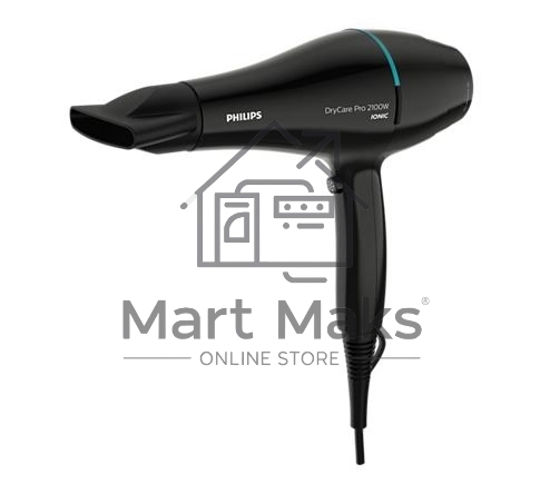 Фен Philips BHD272/00  2100 Вт, ионизация, 6 настроек температуры/скорости воздушного потока, насадка-концентратор 9 мм, холодный обдув, черный