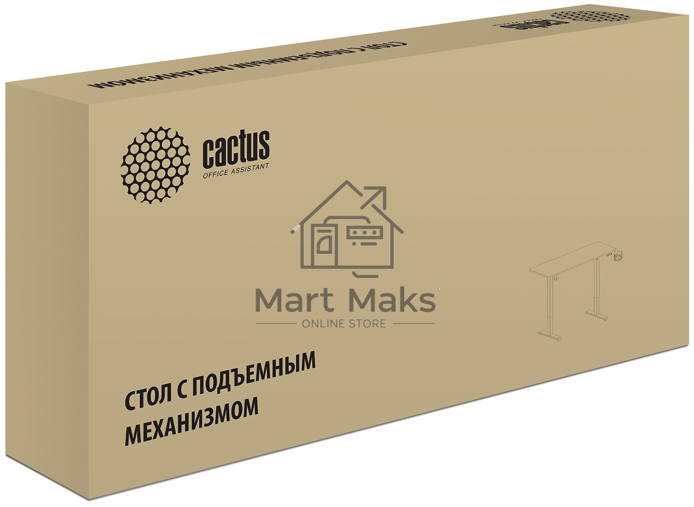Стол Cactus CS-ED-WWT столешница МДФ белый, каркас белый
