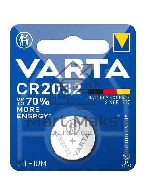 Элемент питания VARTA ELECTRONICS CR 2032