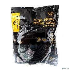 Кабель HDMI Cablexpert CCF2-HDMI4-20M, 19M/19M, v2.0, медь, позол.разъемы, экран, 2 фер.кольца, 20м, черный, пакет