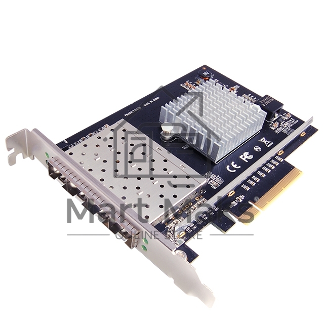 Сетевая карта 10G Quad Port SFP+ PCIe Ethernet Adapter with Intel XL710-BM1 Chipset