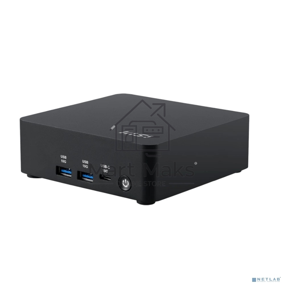Мини ПК MSI Cubi NUC AI 1UMG-064XRU Core Ultra 7 155H (1.4) 16Gb SSD 1Tb Graphics CR без ОС 2xGbitEth WiFi BT 120W черный (9S6-B20911-065)