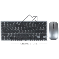 Комплект клавиатура+мышь Qumo Paragon K15/M21 беспроводной, USB, 1600 DPI, черный
