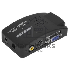 Конвертер Rexant BNC\RCA + S-video на VGA (в комплекте переходник гн. BNC – шт. RCA)
