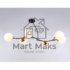 Светитльник Ambrella Light TR2555/6 BK/SB черный/бронза E27/6 max 60W 1160*600*450