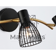 Светильник Ambrella light TR8661/3 BK/GD черный/золото E14/3 max 60W 550*100*170