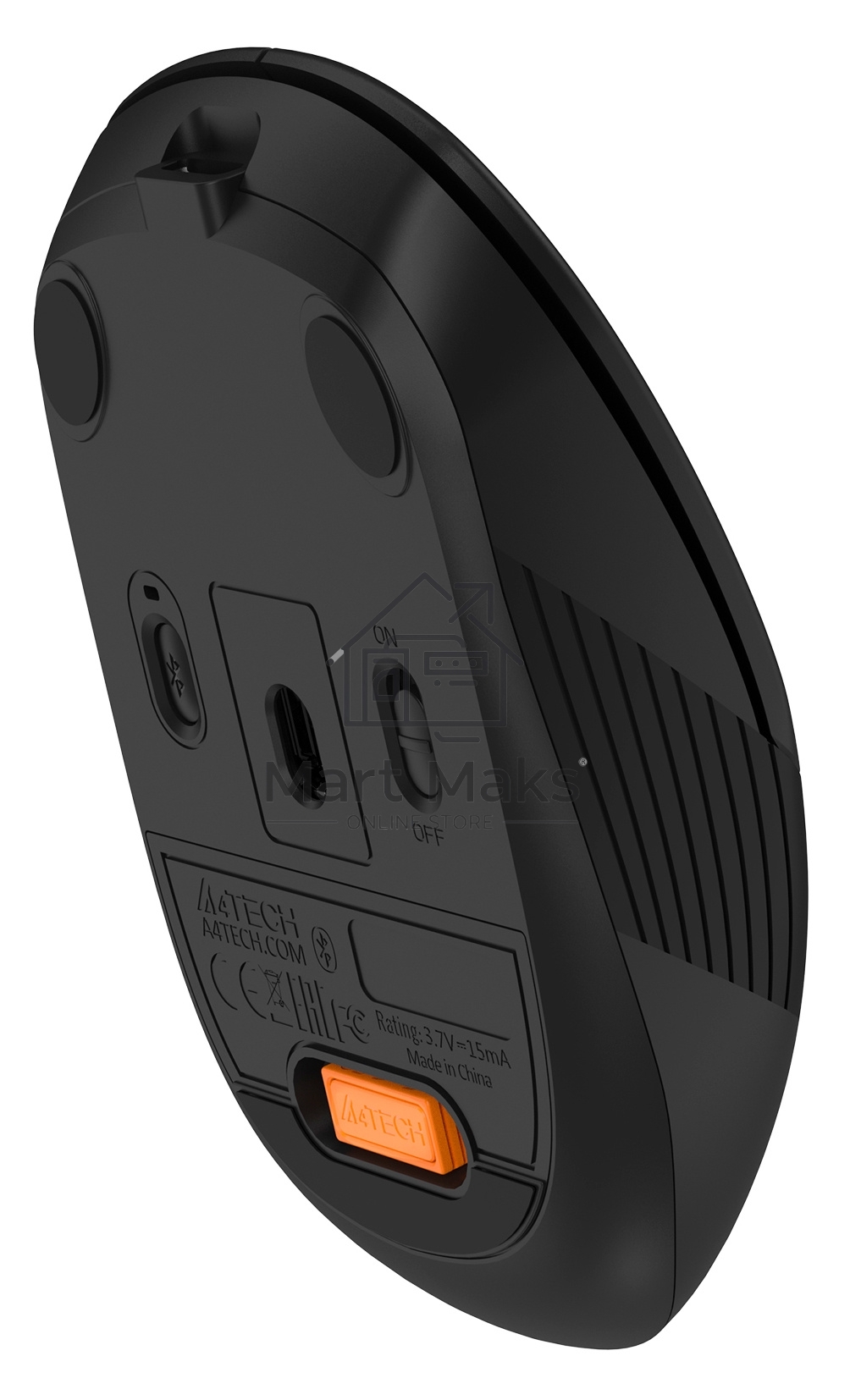 Мышь беспроводная A4Tech Fstyler FB10C черный, 2000 dpi, радиоканал, Bluetooth, USB, кнопки - 4
