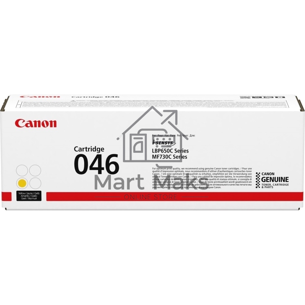 Картридж лазерный Canon 046Y желтый для i-SENSYS MF732/734/735, LBP653/654 2300 страниц