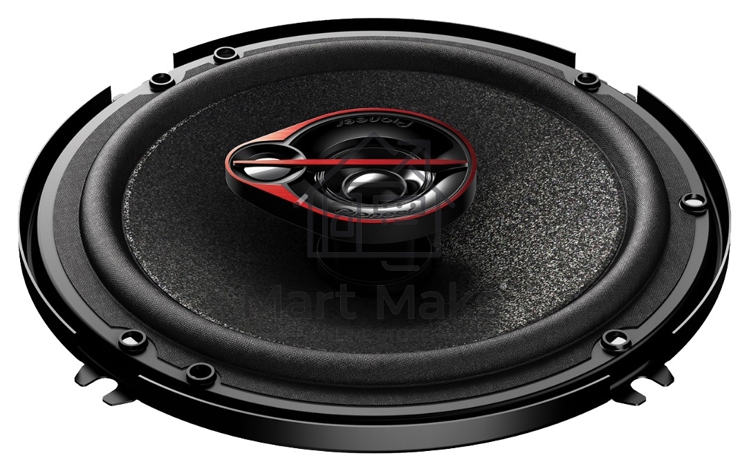 Колонки автомобильные Pioneer TS-R1651S-2 (без решетки) 300Вт 90дБ 4Ом 14.24см (6дюйм) (ком.:2кол.) коаксиальные трехполосные
