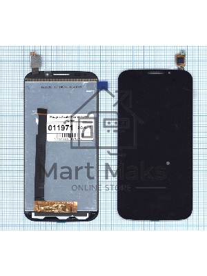 Дисплей для Alcatel Pop S7 7045Y черный