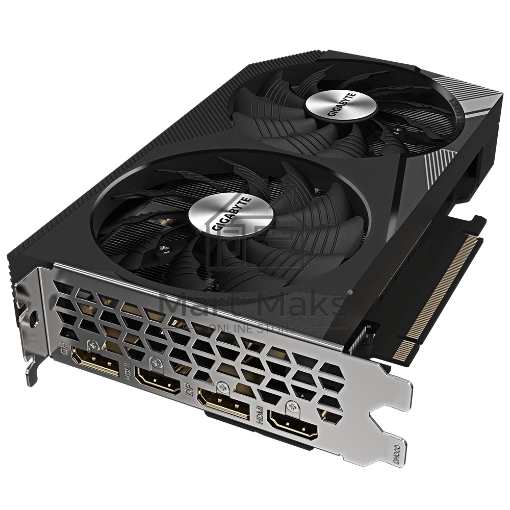 Видеокарта Gigabyte GV-N3060WF2OC-12GD (V2.0) PCIE16 12288Mb 192 GDDR6 1792/15000 HDMIx2 DPx2 HDCP Ret
