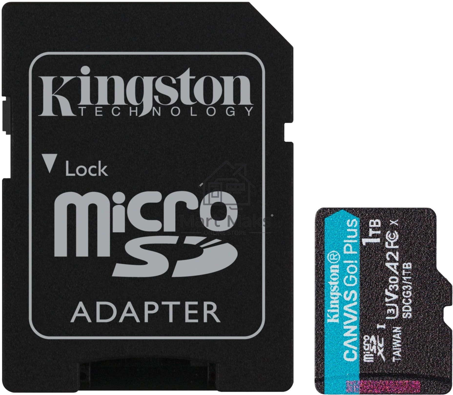 Карта памяти Kingston 1TB microSDXC Canvas Go Plus 170R A2 U3 V30 Card + ADP/ Kingston 1TB microSDXC Canvas Go Plus 170R A2 U3 V30 Card + ADP