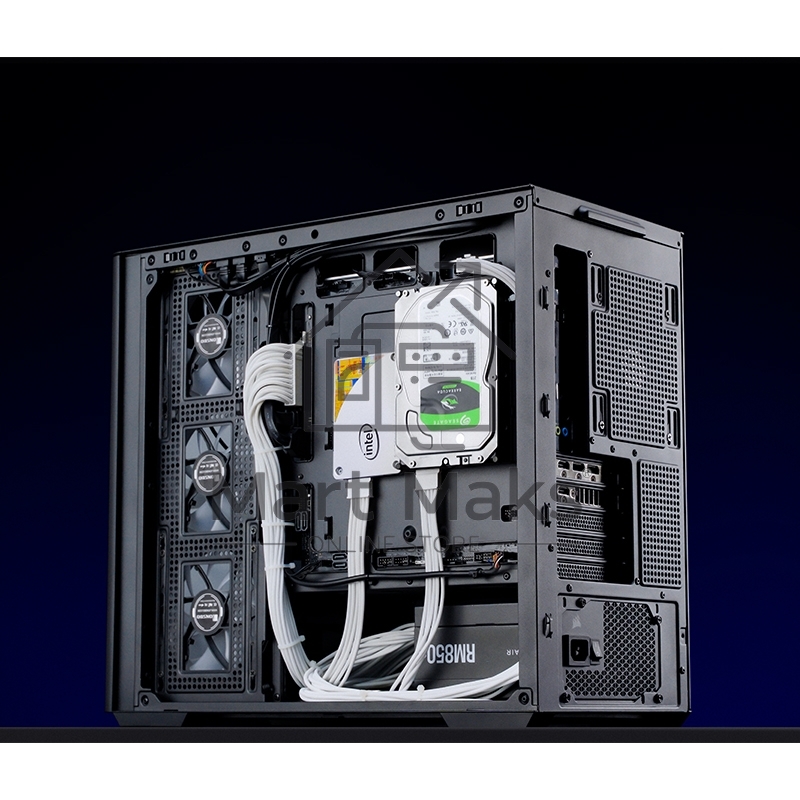 Корпус без блока питания Корпус JONSBO D300 Black MATX без БП, боковая панель из закаленного стекла, mini-ITX, micro-ATX, черный