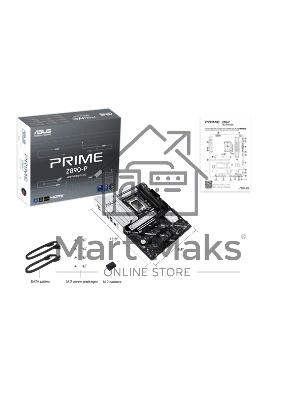Материнская плата ASUS PRIME Z890-P, LGA 1851, Intel Z890, 4xDDR5, 4xSATA, 4xM.2, 1xPCIe 5.0 x16, 2xPCIe 4.0 x4, 1xPCIe 4.0 x1, 1xHDMI, 1xDP, 1xUSB-C (видеовыход), 1x 2.5Gb LAN, 4xUSB-A 2.0, 2xUSB-A 3.2 Gen 1, 1xUSB-A 3.2 Gen 2, 1xUSB-C 3.2 Gen 2x2, 3x3.5