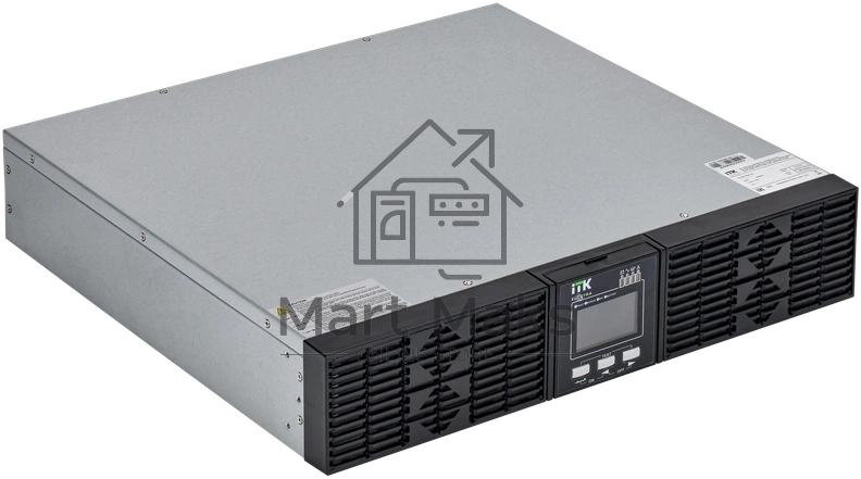 Источник бесперебойного питания однофазный Online 1000 Ва/1000 Вт, Rack mount, c LCD дисплеем 24VDC с АКБ 2U 2х9AH