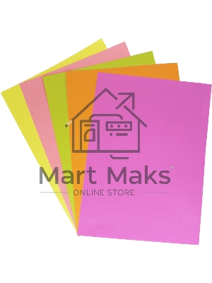 Бумага Silwerhof DAILY A4/80г/м2/100л./радуга неон (5цветов)