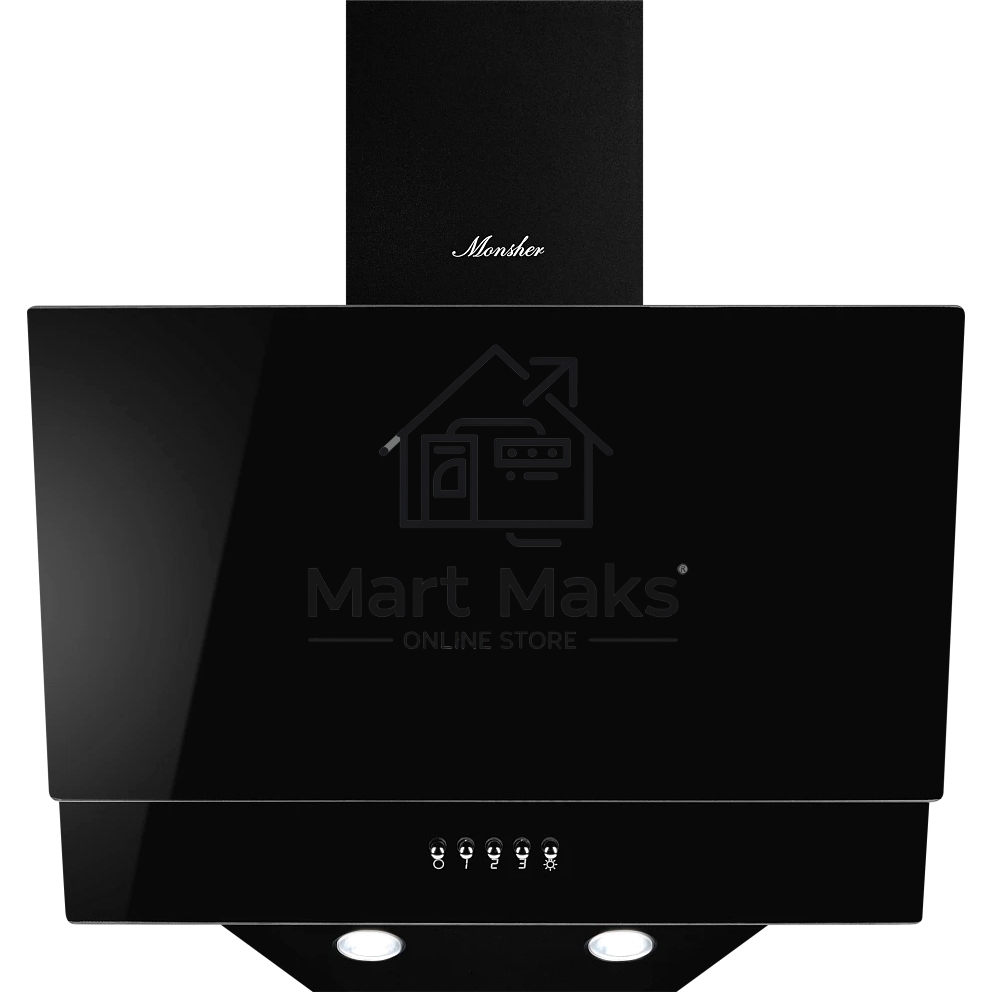 Вытяжка наклонная Monsher ROUEN 50 Noir Verre черный, 50 см, 700 куб. м/ч, 53 дБ