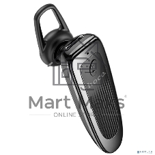 Беспроводная моно-гарнитура Hoco E60 черный, вкладыш с заушником, Bluetooth, до 10 ч