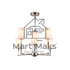 Люстра Ambrella light LH56211/6 SN/FR никель/белый матовый E27/6 max 60W D600*600