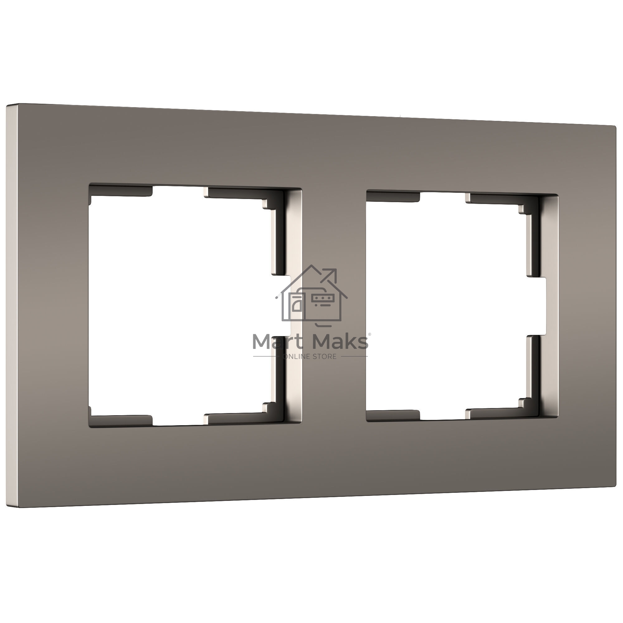 Рамка на 2 поста Slab (бронза софт) W0022963