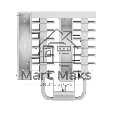 Кулер для процессора PCCooler RT720 TC ARGB WH (270W, 4-pin PWM, 157.5mm, Al/Cu, 7x6mm, ARGB, 2x120mm, 73.32CFM, 34.9dBA, 2200RPM, S: 1851/1700/1200/115X, AM5/AM4, white)