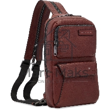 Рюкзак слинг мужской The Bridge Ludovico 053126LZ/1A коричневый натур.кожа