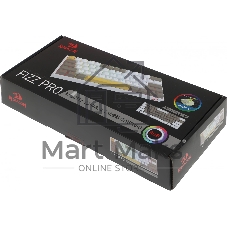 Клавиатура Redragon Fizz Pro механическая белый USB беспроводная BT/Radio for gamer для ноутбука LED (72598) кабель 1.8м